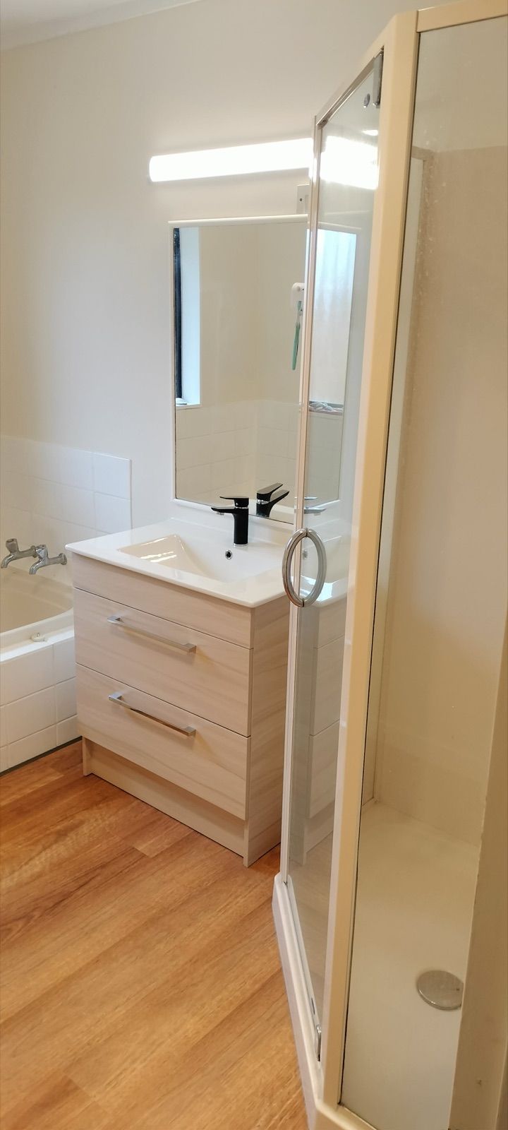 Bathroom vanity & shower